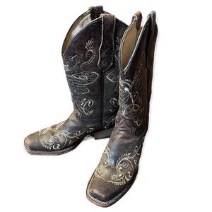 Circle G Embroidered Women’s Cowboy Boot.